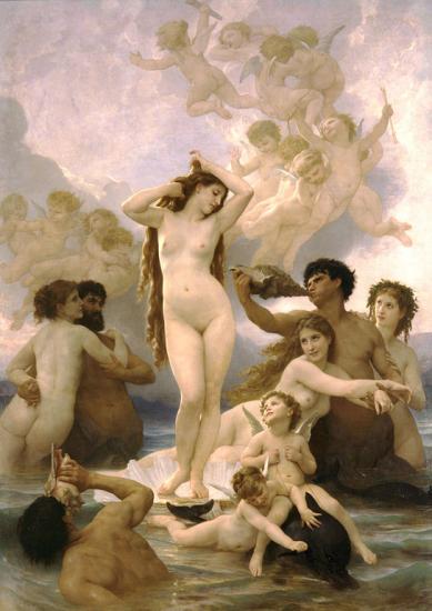 Bouguereau. La naissance de Vénus (1879)