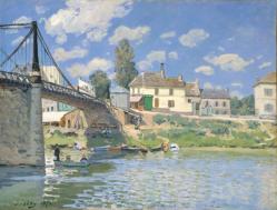 Alfred Sisley. Pont de Villeneuve-la-Garenne (1872)