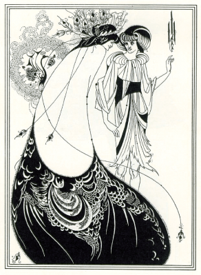 Beardsley. La robe de paon (1892)
