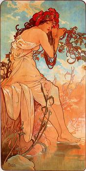 Mucha. L'été (1896)
