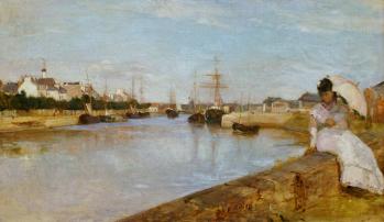 Berthe Morisot. Vue du petit port de Lorient (1869)