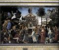 Botticelli. Fresques de la Sixtine. Les tentations du Christ (1481-82)
