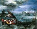 Brueghel. Le Christ dans la tempête sur la mer de Galilée (1598)
