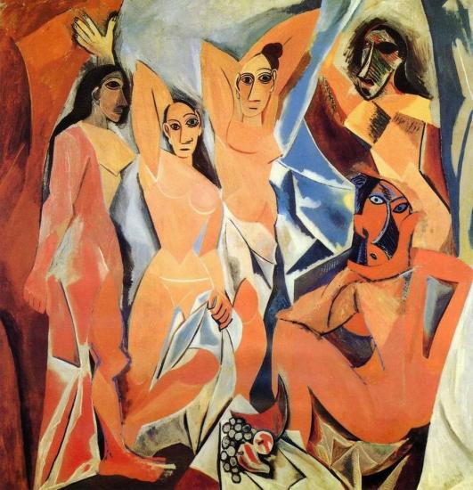 Picasso. Les Demoiselles d'Avignon, 1907