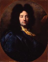 Hyacinthe Rigaud. Autoportrait au manteau bleu (1696)