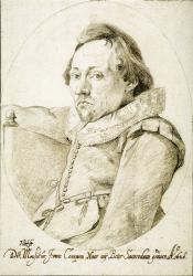Jacob Van Campen. Portrait de Pieter Saenredam (1628)