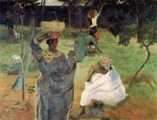 Gauguin. La cueillette des fruits,1887