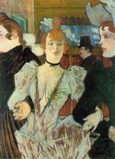 Toulouse-Lautrec. La Goulue arrivant au Moulin Rouge, 1892