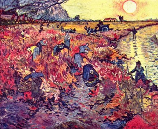 Van Gogh. La vigne rouge, 1889