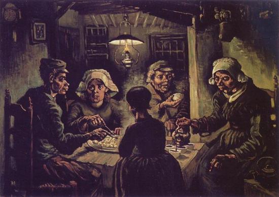 Van Gogh. Mangeurs de pommes de terre, 1885