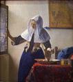 Vermeer. La jeune femme à l'aiguière (1662-65)