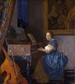 Vermeer. Une dame assise au virginal (1670-75)