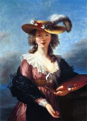 Elisabeth Vigée Le Brun. Autoportrait au Chapeau de Paille (1782)